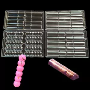 Long Sticks Shape Polycarbonate PC Chocolate Mold Candy Fondant Ice Cube Mould - Picture 1 of 12