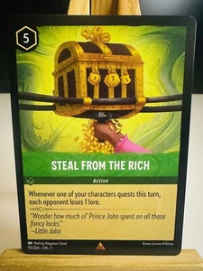 Steal From The Rich 97/204 [Rare] [The First Chapter] Lorcana - Picture 1 of 2