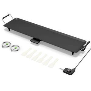 Electric Teppanyaki Table Top Grill Griddle Barbecue BBQ Nonstick Camping - Picture 1 of 6