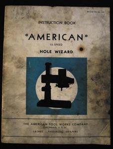 American Hole Wizard, 12 Speed Drill, Instruction Manual Vintage - Picture 1 of 1