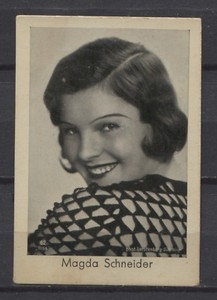 Magda Schneider Vintage Dutch Movie Star Trading Card van Houten No.62