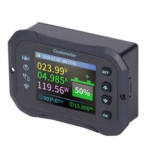 WiFi Battery Monitor 10-100V 0-50A Detection Remote Monitoring Battery Monitor - Picture 1 of 24
