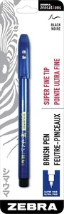 Zebra Pen Zensations Brush Pen, Brush Tip, Black Water-Resistant Ink - Picture 1 of 3