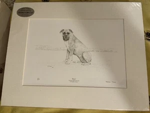 Stephen Mead ""Boxer"" Kunstdruck - limitierte Auflage Lithodruck von 850 Hund - Bild 1 von 5