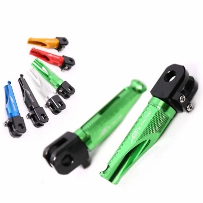 Clavijas delanteras Shinobi Green Racing para Kawasaki ZRX 1100 97 98 99 00 01 Foto 1 de 4