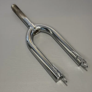 BMX 16" CHROME FORK RETRO 1" 25.4mm OLD SCHOOL OR MODERN 140mm STEERER NOS NEW! - Picture 1 of 7