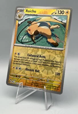 052/162 Raichu - SV05 Temporal Forces Reverse Holo NM Pokemon - Image 1 of 2