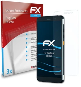 atFoliX 3x Screen Protection Film for RugGear RG850 Screen Protector clear - Zdjęcie 1 z 8