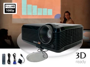 ViewSonic PJD6221 DLP Projector Digital 3D Ready 1 YEAR WARRANTY + Free Shipping - Picture 1 of 11