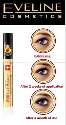 Eveline SOS Lash Booster Eyelash Serum Mascara Base Conditioner 10ml  - Image 1 of 1