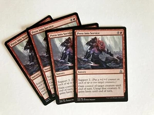Reloj Press into Service (4) Casi Nuevo Juramento del Gate Magic the Gathering - Imagen 1 de 1