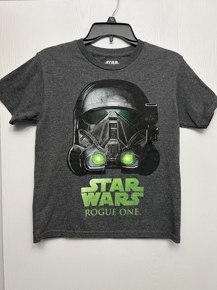 Camiseta gris Star Wars Rogue One Death Squad Storm Trooper niños talla pequeña Foto 1 de 4