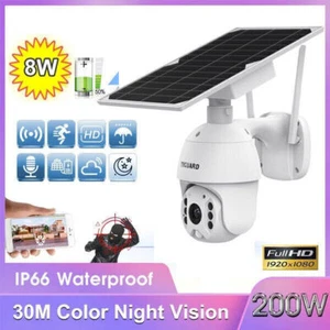 2MP Solar Wireless Security Camera System Outdoor Wifi IP Cameras 360° Rotation - Picture 1 of 9