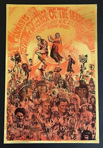 Original Foil LEGALISE CANNABIS Big O Poster. MARTIN SHARP. Oz magazine - Picture 1 of 15