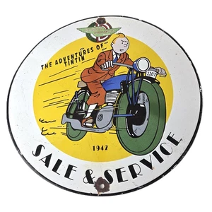 Vintage Ducati Sign - Motorcycle Dealership Service Porcelain Auto Gas Pump Sign - Picture 1 of 14