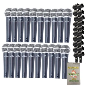 (20 PACK) Handheld Microphones FAT TOAD | Studio Recording Unidirectional Mics - Picture 1 of 12