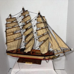 Primitives Vintage Holz Handarbeit Segelschiff CUTTY SARK 1869 Vintage Pirat - Bild 1 von 16