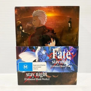 Fate Stay Night Unlimited Blade Works - Juego de caja Blu Ray de anime - Probado y funcionando - Imagen 1 de 11