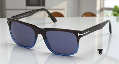 Gafas de sol para hombre Tom Ford Stephenson FT0775 55V color azul habana plástico 56 mm Foto 1 de 4