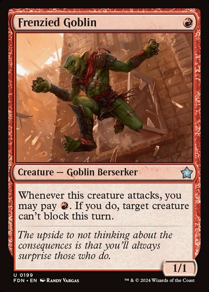 x1 Frenzied Goblin - Foundations - NM - MTG - Image 1 of 1