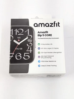 Amazfit Bip 5 Core Fitness Tracker: Heart Rate, Sleep Monitoring, Waterproof New - Image 1 of 4