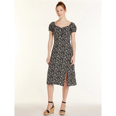 Women's NWT No Boundaries Black Floral Pattern Short Sleeve Dress Size XL - Image 1 of 4