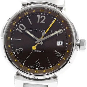 LOUIS VUITTON Tambour Q1131 GMT date Brown Dial Automatic Men's Watch_913913 - Picture 1 of 6