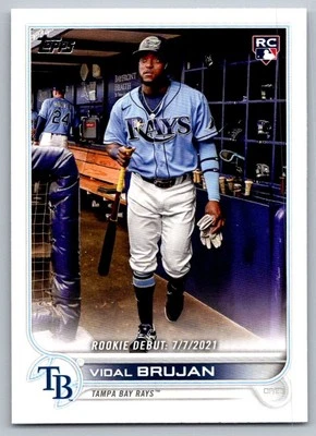 2022 Topps Update Vidal Brujan Tampa Bay Rays #US8 - Image 1 of 2