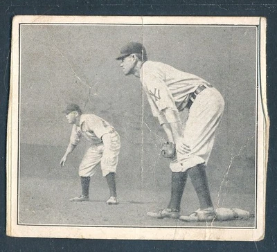 1912 T202 哈桑中心面板:HAL CHASE Guarding First ~ FAIR(已更改) — 第 1/2 张图片