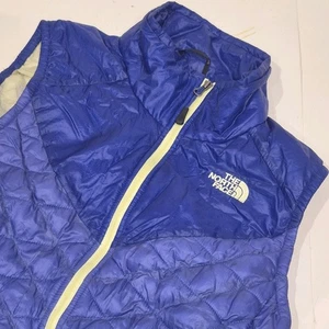 The North Face Thermoball Blue Green Teal Puffer Vest Gilet Jacket Women's M - Picture 1 of 9