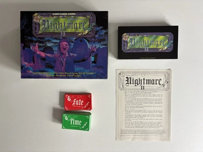 1991 NIGHTMARE II VHS Board Game Sequel Set Baron Samedi Zombie Complete - Image 1 of 4