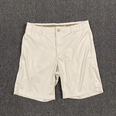 Caribbean Performance Shorts Mens Beige Chino Flat Front Casual Stretch Size 30 - Image 1 of 4