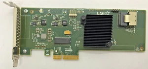Adaptateur bus hôte SCSI (SAS) PCI-e LSI SAS 9211-4i 6 Go/s attaché série #GK11803 - Photo 1/4