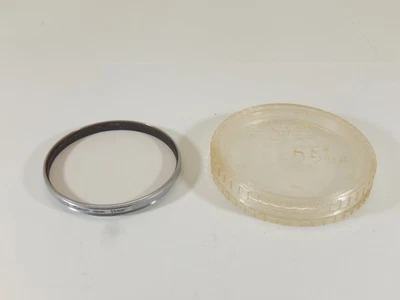 VINTAGE CANON 55mm SKYLIGHT SCREW ON LENS FILTER - Image 1 of 4