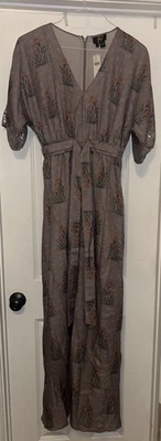 Anthropologie Sachin & Babi Floral Sequin Sleeve Maxi Dress Size 2 NWT - Image 1 of 4
