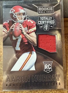 2014 Totally Certified Rookie Roll Call Jerseys #RCCAMU Aaron Murray Jersey Card - Picture 1 of 1