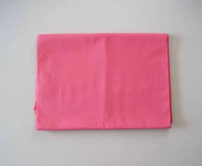 5.5 Yards Vintage Solid Pink Cotton Fabric Width 35” 122 - Image 1 of 3