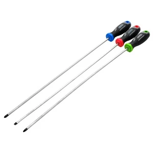 Draper Long Reach Soft Grip Screwdriver Set 3 Piece Length 450mm 13429 - Picture 1 of 2