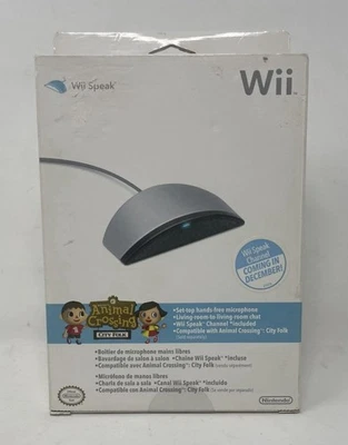 Nintendo Wii Speak Hands Free Microphone Animal Crossing City Folk Brand NEW - Image 1 of 3