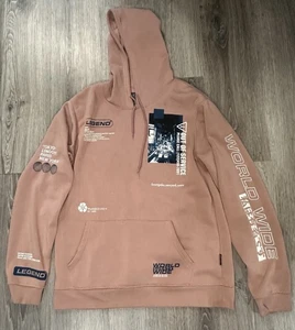 Brooklyn Cloth MFG Co. Para Hombres Rosa Bendito Gráfico Sudadera con Capucha Talla L Grande - Imagen 1 de 7