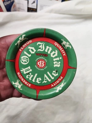 Early Old India Pale Ale metal tip tray with race horses, Commercial Brew. Co. - Image 1 of 3