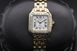 Geneve Square "Panthere" 14kt Solid Yellow Gold - Picture 1 of 10