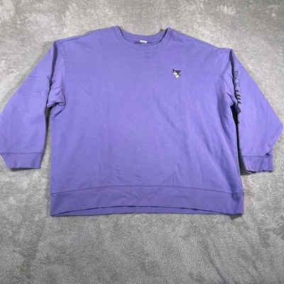 Uniqlo UT Sanrio Personajes Kuromi Sudadera Mujer XL Púrpura Cuello Redondo Informal Foto 1 de 4