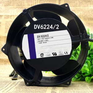 Used tested ebm-papst 172x51mm 24V 1540mA 37W DV6224/2 metal Heat resistant fan - Picture 1 of 5