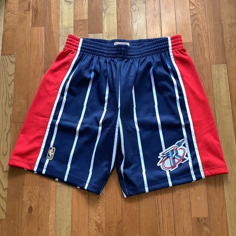 Mitchell & Ness NBA Houston Rockets 96-97 Swingman Road Navy Shorts Mens Size XL Cover