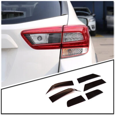 For Subaru XV 2018-2022 Tail Light Trim Cover ABS Smoked Cover 6PCS - Image 1 of 4