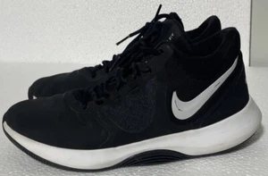 Mens Nike Air Precision 2 Black White Sneakers Shoes AQ3521-001 Size 8.5 - Picture 1 of 5