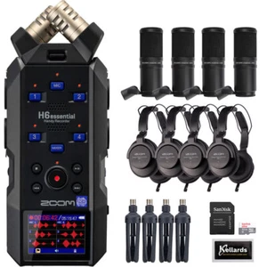 Zoom H6essential 6-Track Audio Recorder w/ 4x ZDM-1 Mic Pack, 32GB Memory Card - Picture 1 of 11
