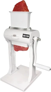 Weston Manual Meat Cuber-Tenderizer w/ Built-in Blade + Stainless Steel Tongs - Picture 1 of 8