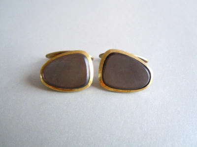 Manschettenknöpfe Perlmutt Americ Double Goldton 14,8 g/2,4 x 1,8 cm  - Bild 1 von 3